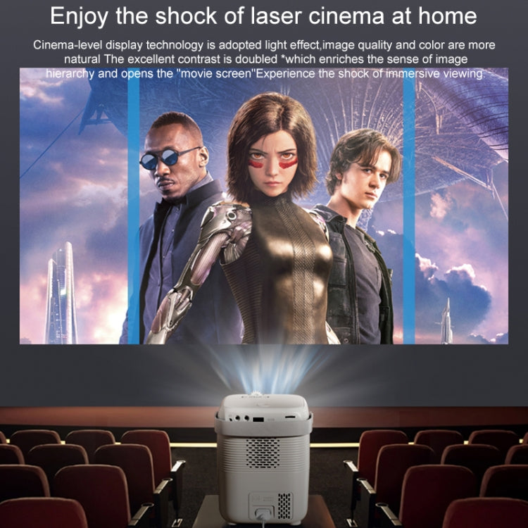 A007 Portable 1280 x 720 HD 113 ANSI Smart LED Projector, Plug:US Plug(White) - Mini Projector by PMC TechLife | Online Shopping South Africa | PMC TechLife | Buy Now Pay Later Mobicred