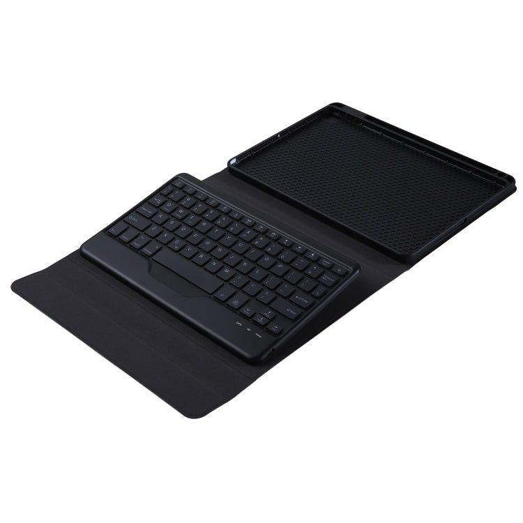 For iPad 10th Gen 10.9 2022 B10S Triangle Holder Three-color Backlight Bluetooth Keyboard Leather Case(Black) - Universal by PMC Jewellery | Online Shopping South Africa | PMC Jewellery