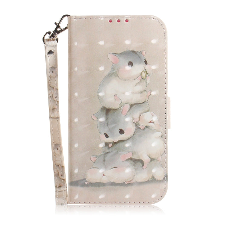 For Huawei nova Y61 / Enjoy 50z 3D Colored Horizontal Flip Leather Phone Case(Squirrels) - Huawei Cases by PMC TechLife | Online Shopping South Africa | PMC TechLife