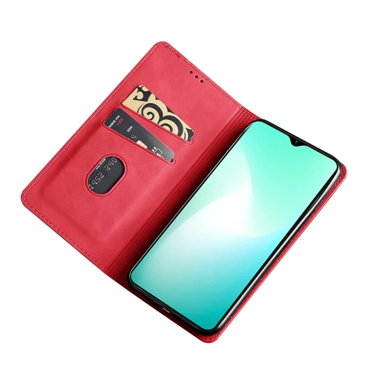 For Blackview A85 Skin Feel Magnetic Horizontal Flip Leather Phone Case(Red) - More Brand by PMC Jewellery | Online Shopping South Africa | PMC Jewellery | Buy Now Pay Later Mobicred