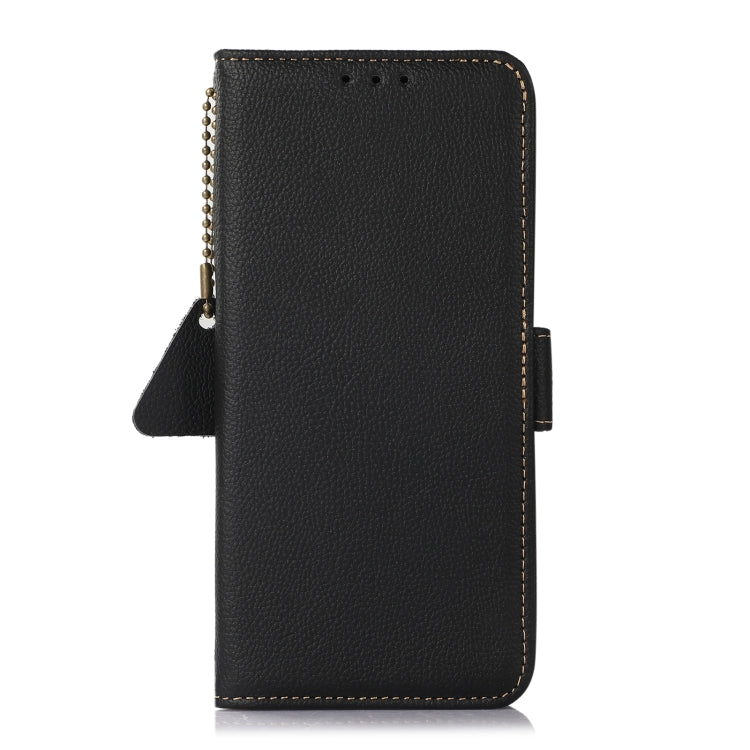 For Google Pixel 8 Pro Side-Magnetic TJ Genuine Leather RFID Phone Case(Black) - Google Cases by PMC TechLife | Online Shopping South Africa | PMC TechLife | Buy Now Pay Later Mobicred