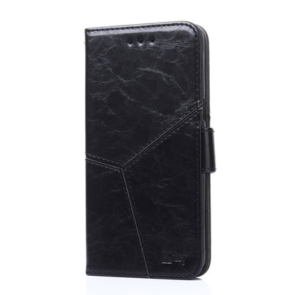 For Blackview A52 Geometric Stitching Flip Leather Phone Case(Black) - More Brand by PMC Jewellery | Online Shopping South Africa | PMC Jewellery