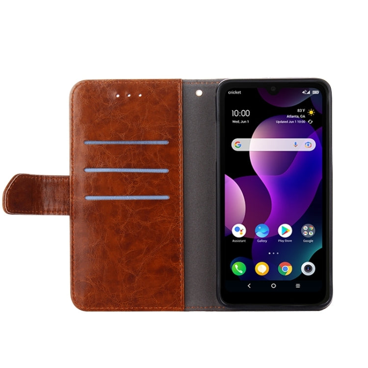 For Blackview A85 Geometric Stitching Flip Leather Phone Case(Black) - More Brand by PMC Jewellery | Online Shopping South Africa | PMC Jewellery