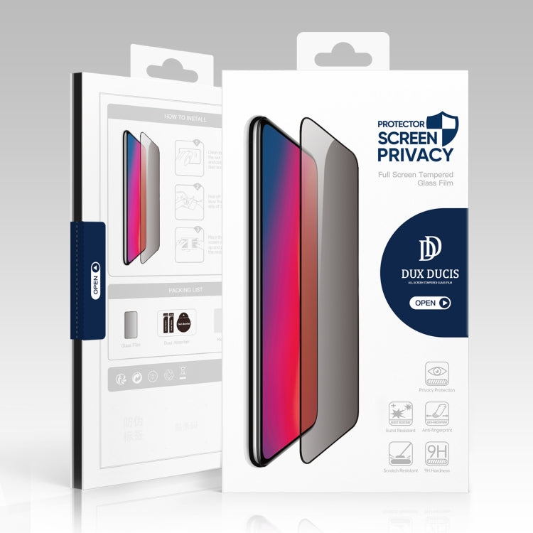 For iPhone 12 mini 5pcs DUX DUCIS 0.33mm 9H High Aluminum Anti-spy HD Tempered Glass Film - iPhone 12 mini Tempered Glass by DUX DUCIS | Online Shopping South Africa | PMC Jewellery | Buy Now Pay Later Mobicred