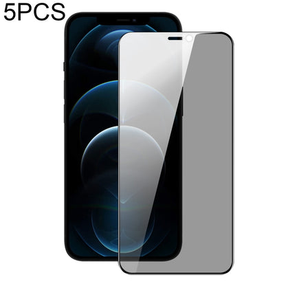 For iPhone 12 Pro Max 5pcs DUX DUCIS 0.33mm 9H High Aluminum Anti-spy HD Tempered Glass Film - iPhone 12 Pro Max Tempered Glass by DUX DUCIS | Online Shopping South Africa | PMC Jewellery | Buy Now Pay Later Mobicred