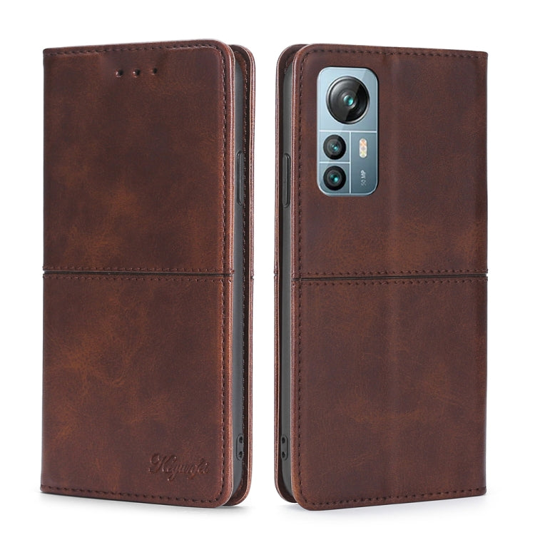 For Blackview A85 Cow Texture Magnetic Horizontal Flip Leather Phone Case(Dark Brown) - More Brand by PMC Jewellery | Online Shopping South Africa | PMC Jewellery