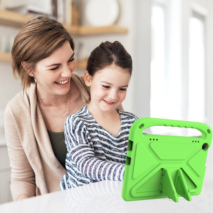For Lenovo Tab M10 3rd Gen Handle EVA Shockproof Tablet Case with Holder(Green) - Lenovo by PMC TechLife | Online Shopping South Africa | PMC TechLife | Buy Now Pay Later Mobicred