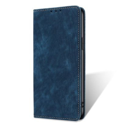 For Blackview A85 RFID Anti-theft Brush Magnetic Leather Phone Case(Blue) - More Brand by PMC Jewellery | Online Shopping South Africa | PMC Jewellery | Buy Now Pay Later Mobicred