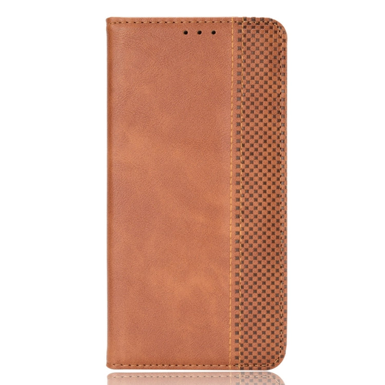 For Doogee X97 / X97 Pro Magnetic Buckle Retro Texture Leather Phone Case(Brown) - Doogee Cases by PMC TechLife | Online Shopping South Africa | PMC TechLife | Buy Now Pay Later Mobicred