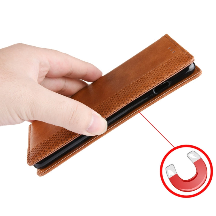 For Doogee X97 / X97 Pro Magnetic Buckle Retro Texture Leather Phone Case(Brown) - Doogee Cases by PMC TechLife | Online Shopping South Africa | PMC TechLife | Buy Now Pay Later Mobicred