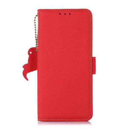 For Xiaomi Redmi K70 Pro Side-Magnetic TJ Genuine Leather RFID Phone Case(Red) - K70 Pro Cases by PMC Jewellery | Online Shopping South Africa | PMC Jewellery | Buy Now Pay Later Mobicred