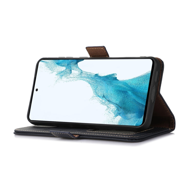 For Xiaomi Redmi K70 Pro Side-Magnetic TJ Genuine Leather RFID Phone Case(Blue) - Xiaomi Cases by PMC Jewellery | Online Shopping South Africa | PMC Jewellery | Buy Now Pay Later Mobicred