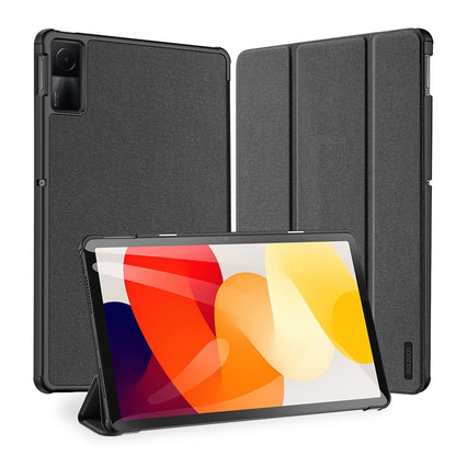 For Xiaomi Redmi Pad SE DUX DUCIS Domo Series Magnetic Flip Leather Tablet Case(Black) - More Tablet Cases by DUX DUCIS | Online Shopping South Africa | PMC Jewellery | Buy Now Pay Later Mobicred