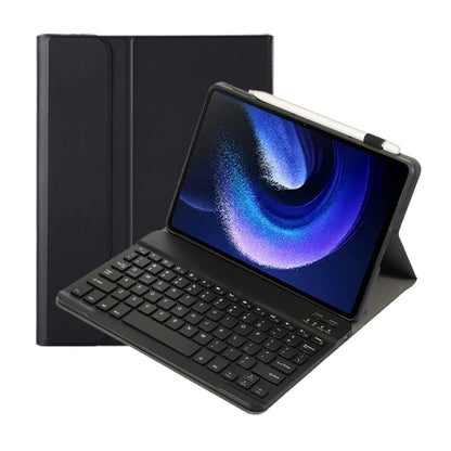 For Xiaomi Pad 6 / Pad 6 Pro A0N7 Lambskin Texture Ultra-thin Bluetooth Keyboard Leather Case(Black) - Others Keyboard by PMC Jewellery | Online Shopping South Africa | PMC Jewellery