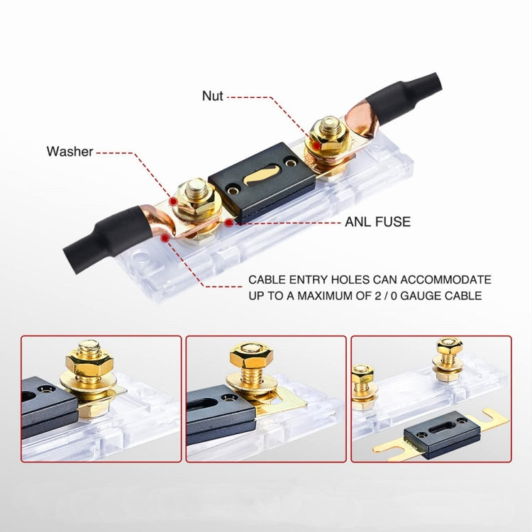 2 in 1 ANL Car Fuse Holder Electrical Protection Insulating Cover, Current:150A - Fuse by PMC Jewellery | Online Shopping South Africa | PMC Jewellery | Buy Now Pay Later Mobicred