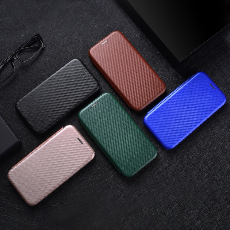For DOOGEE X97 / X97 Pro Carbon Fiber Texture Flip Leather Phone Case(Green) - Doogee Cases by PMC TechLife | Online Shopping South Africa | PMC TechLife | Buy Now Pay Later Mobicred