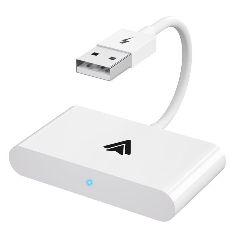 THT-020-2+ USB + USB-C / Type-C Wired to Wireless Carplay Adapter for Android Smartphone(White) - Bluetooth Adapters by PMC Jewellery | Online Shopping South Africa | PMC Jewellery | Buy Now Pay Later Mobicred