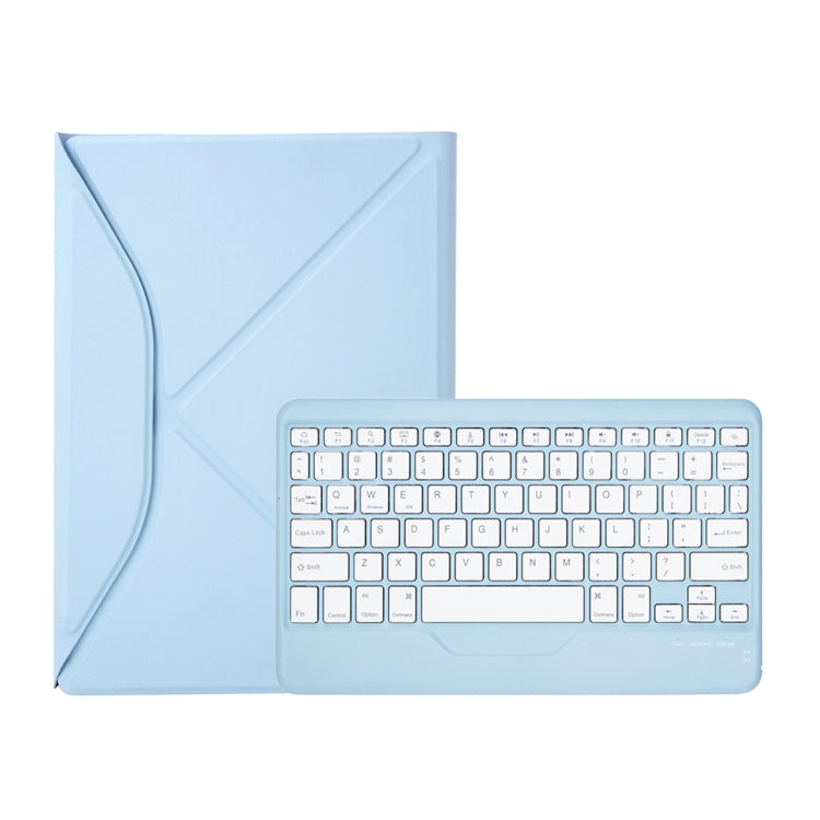 Z10B For iPad 10th Gen 10.9 2022 Pen Slot Bluetooth Keyboard Leather Tablet Case(Blue) - Universal by PMC Jewellery | Online Shopping South Africa | PMC Jewellery