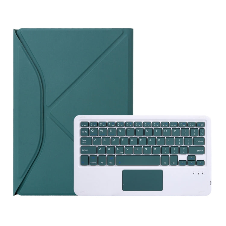 Z10B-A For iPad 10th Gen 10.9 2022 Pen Slot Touchpad Bluetooth Keyboard Leather Tablet Case(Green) - Universal by PMC Jewellery | Online Shopping South Africa | PMC Jewellery