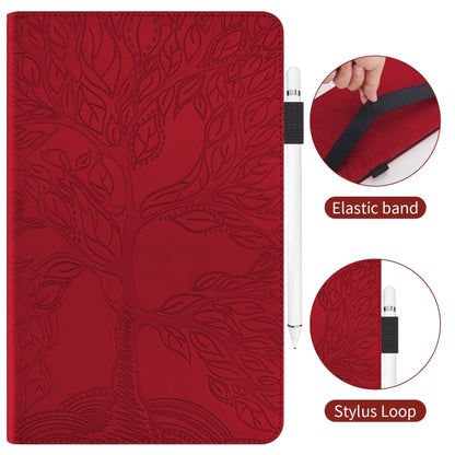 For Xiaomi Pad 6 / Pad 6 Pro Life Tree Series Horizontal Flip Leather Tablet Case(Red) - More Tablet Cases by PMC Jewellery | Online Shopping South Africa | PMC Jewellery | Buy Now Pay Later Mobicred