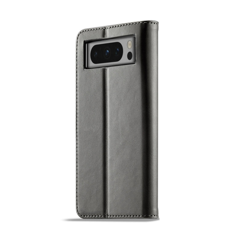 For Google Pixel 8 Pro LC.IMEEKE Calf Texture Horizontal Flip Leather Case(Grey) - free shipping - PMC TechLife - Order now!