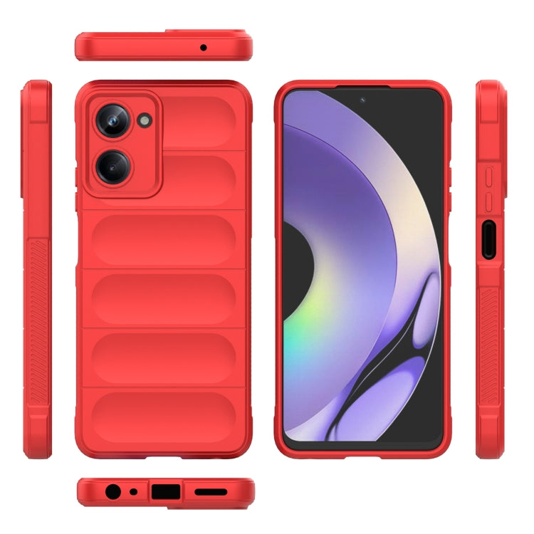 For Realme 10 Pro 5G Magic Shield TPU + Flannel Phone Case(Dark Blue) - Realme Cases by PMC TechLife | Online Shopping South Africa | PMC TechLife | Buy Now Pay Later Mobicred