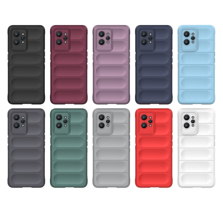 For Realme GT2 Pro Magic Shield TPU + Flannel Phone Case(Black) - Realme Cases by PMC TechLife | Online Shopping South Africa | PMC TechLife | Buy Now Pay Later Mobicred