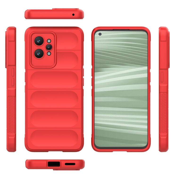 For Realme GT2 Pro Magic Shield TPU + Flannel Phone Case(Black) - Realme Cases by PMC TechLife | Online Shopping South Africa | PMC TechLife | Buy Now Pay Later Mobicred