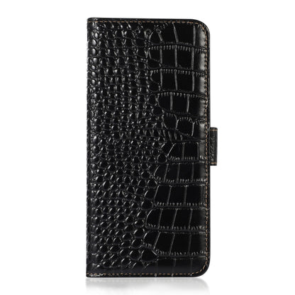 For Samsung Galaxy S24 Crocodile Top Layer Cowhide Leather Phone Case(Black) - Galaxy Phone Cases by PMC Jewellery | Online Shopping South Africa | PMC Jewellery | Buy Now Pay Later Mobicred