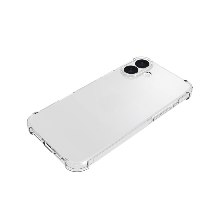 For iPhone 16 Plus Shockproof Non-slip Thickening TPU Phone Case(Transparent) - More iPhone Cases by PMC Jewellery | Online Shopping South Africa | PMC Jewellery