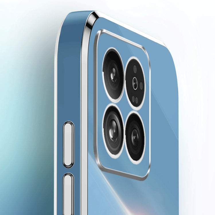 For Xiaomi 14 Pro XINLI Straight Edge 6D Electroplate TPU Phone Case with Ring Holder(Celestial Blue) - free shipping - PMC TechLife - Order now!