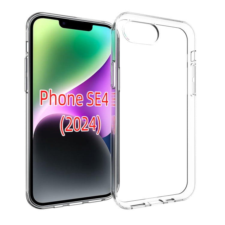 For iPhone SE 2024 Waterproof Texture TPU Phone Case(Transparent) - More iPhone Cases by PMC Jewellery | Online Shopping South Africa | PMC Jewellery | Buy Now Pay Later Mobicred