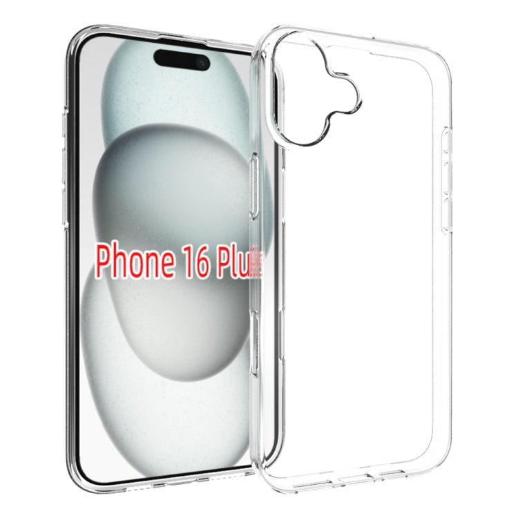 For iPhone 16 Plus Waterproof Texture TPU Phone Case(Transparent) - More iPhone Cases by PMC TechLife | Online Shopping South Africa | PMC TechLife