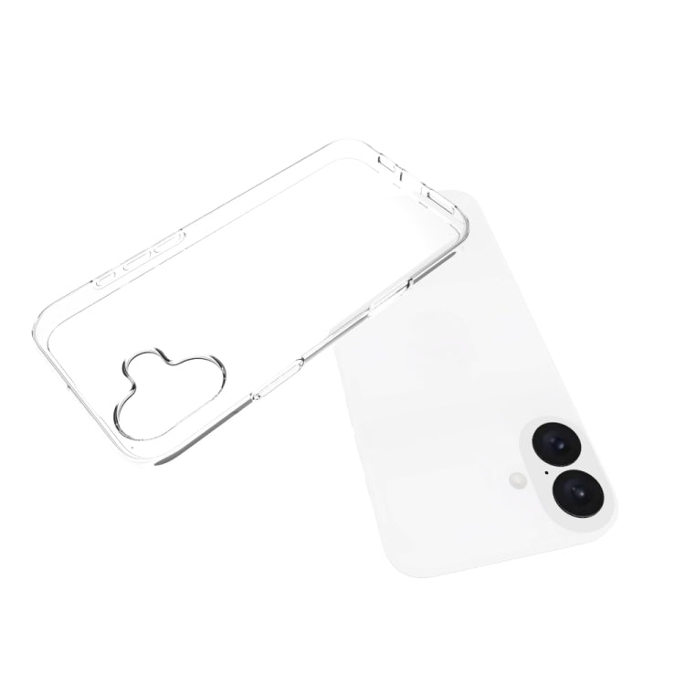 For iPhone 16 Plus Waterproof Texture TPU Phone Case(Transparent) - More iPhone Cases by PMC TechLife | Online Shopping South Africa | PMC TechLife