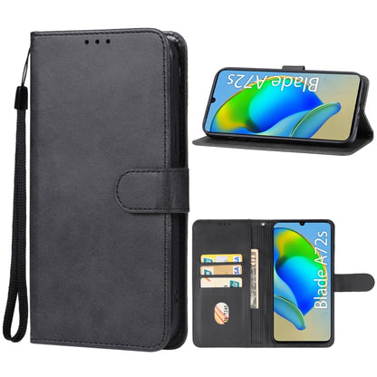 For ZTE Blade A72s Leather Phone Case(Black) - ZTE Cases by PMC Jewellery | Online Shopping South Africa | PMC Jewellery | Buy Now Pay Later Mobicred