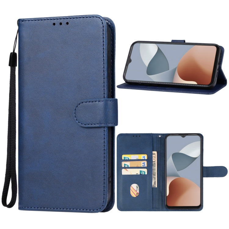 For ZTE Blade A34 Leather Phone Case(Blue) - ZTE Cases by PMC Jewellery | Online Shopping South Africa | PMC Jewellery | Buy Now Pay Later Mobicred