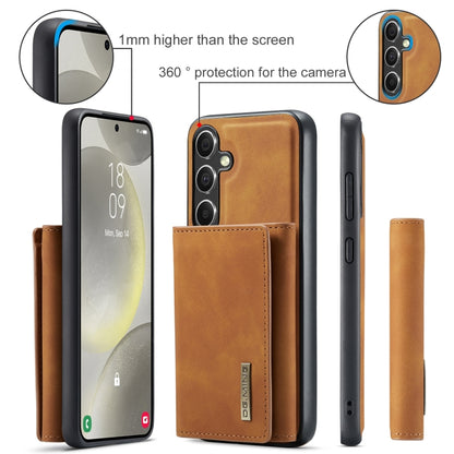 For Samsung Galaxy S24 5G DG.MING M1 Series 3-Fold Multi Card Wallet + Magnetic Phone Case(Brown) - Galaxy S24 5G Cases by DG.MING | Online Shopping South Africa | PMC Jewellery | Buy Now Pay Later Mobicred