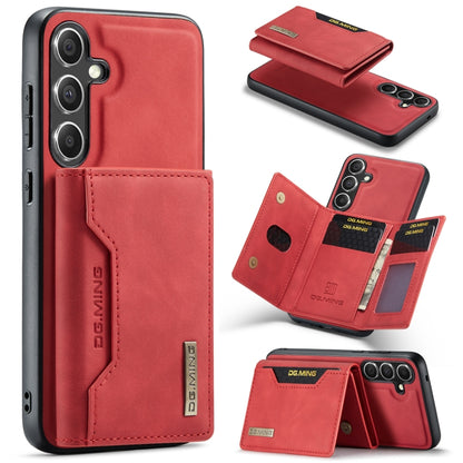 For Samsung Galaxy S24 5G DG.MING M2 Series 3-Fold Multi Card Bag + Magnetic Phone Case(Red) - Galaxy S24 5G Cases by DG.MING | Online Shopping South Africa | PMC Jewellery | Buy Now Pay Later Mobicred