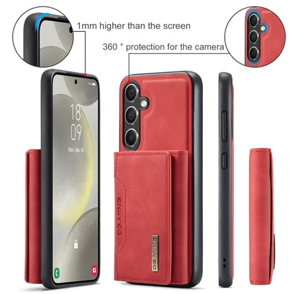 For Samsung Galaxy S24 5G DG.MING M2 Series 3-Fold Multi Card Bag + Magnetic Phone Case(Red) - Galaxy S24 5G Cases by DG.MING | Online Shopping South Africa | PMC Jewellery | Buy Now Pay Later Mobicred