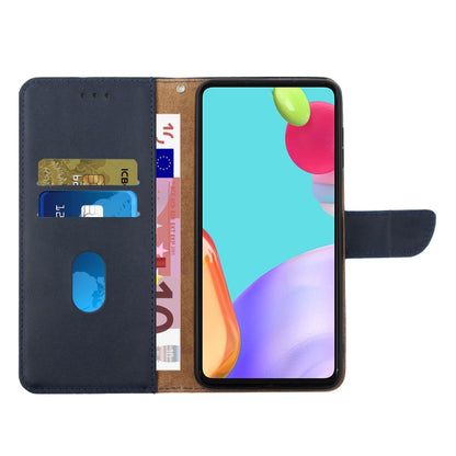 For Xiaomi Redmi 13C 4G Genuine Leather Fingerprint-proof Flip Phone Case(Blue) - 13C Cases by PMC Jewellery | Online Shopping South Africa | PMC Jewellery | Buy Now Pay Later Mobicred