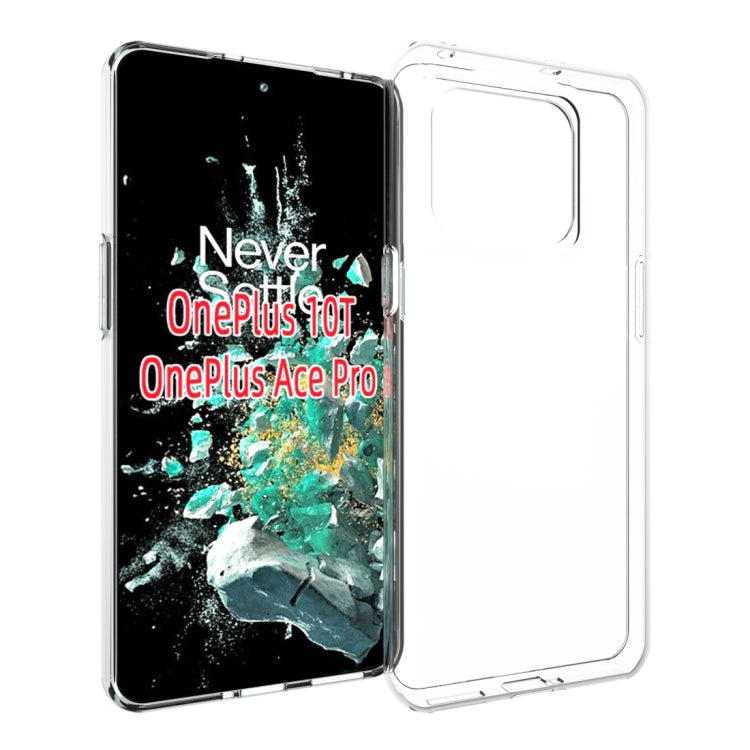 For OnePlus 10T 5G Waterproof Texture TPU Phone Case(Transparent) - OnePlus Cases by PMC Jewellery | Online Shopping South Africa | PMC Jewellery