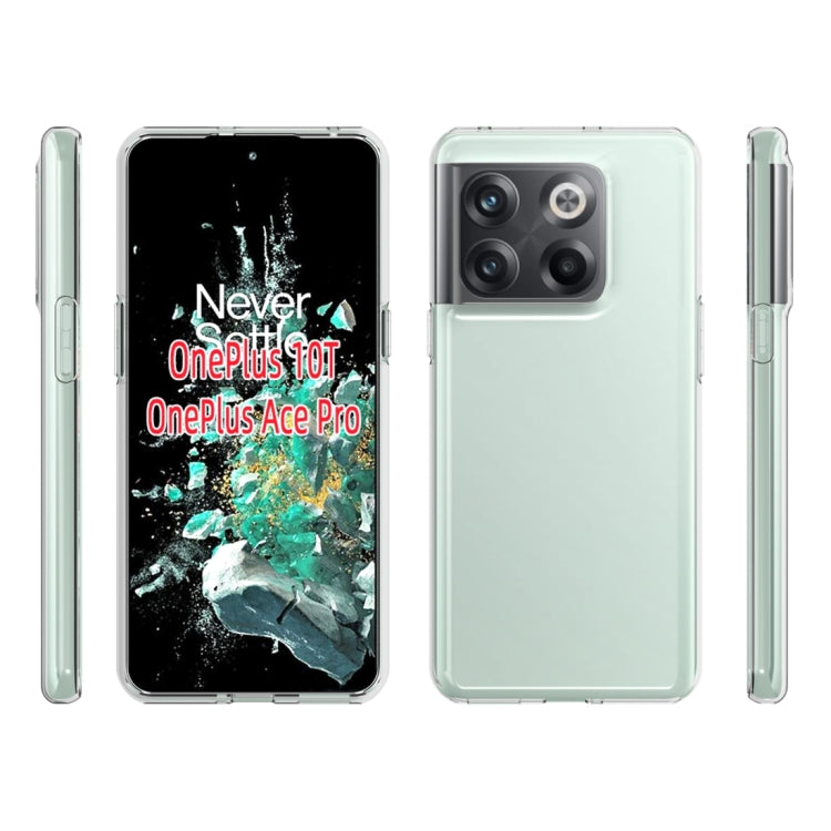 For OnePlus 10T 5G Waterproof Texture TPU Phone Case(Transparent) - OnePlus Cases by PMC Jewellery | Online Shopping South Africa | PMC Jewellery