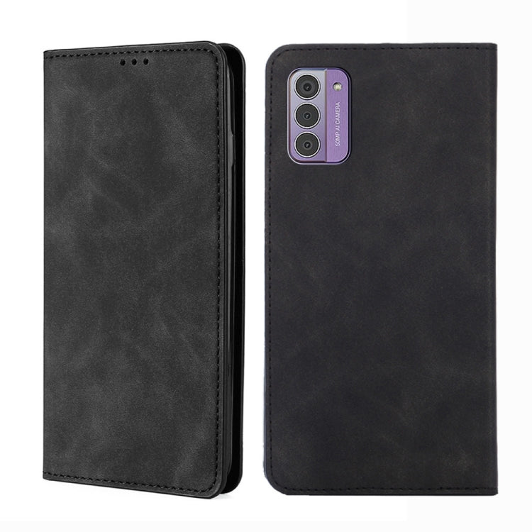 For Nokia G42 5G Skin Feel Magnetic Leather Phone Case(Black) - Nokia Cases by PMC Jewellery | Online Shopping South Africa | PMC Jewellery