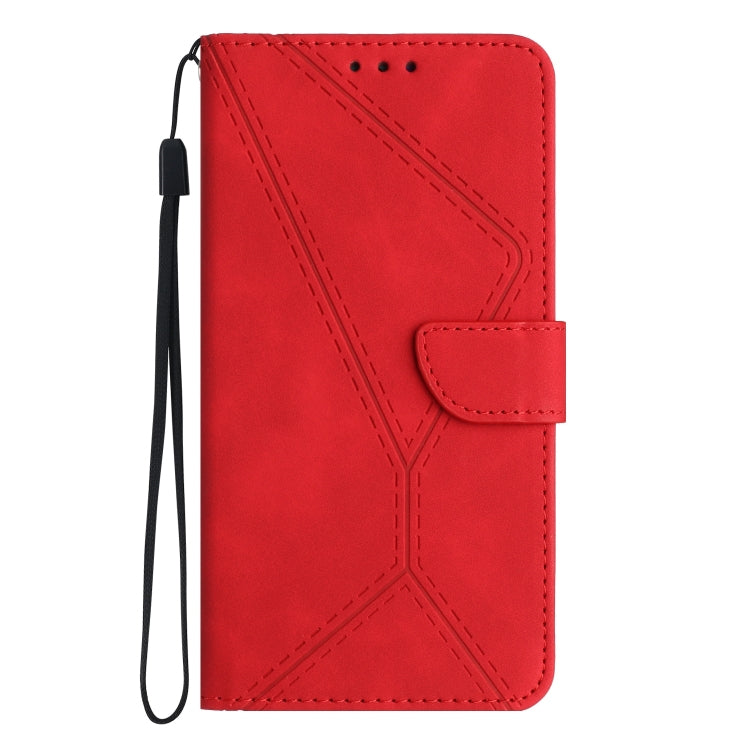 For Honor 80 Stitching Embossed Leather Phone Case(Red) - Honor Cases by PMC Jewellery | Online Shopping South Africa | PMC Jewellery | Buy Now Pay Later Mobicred