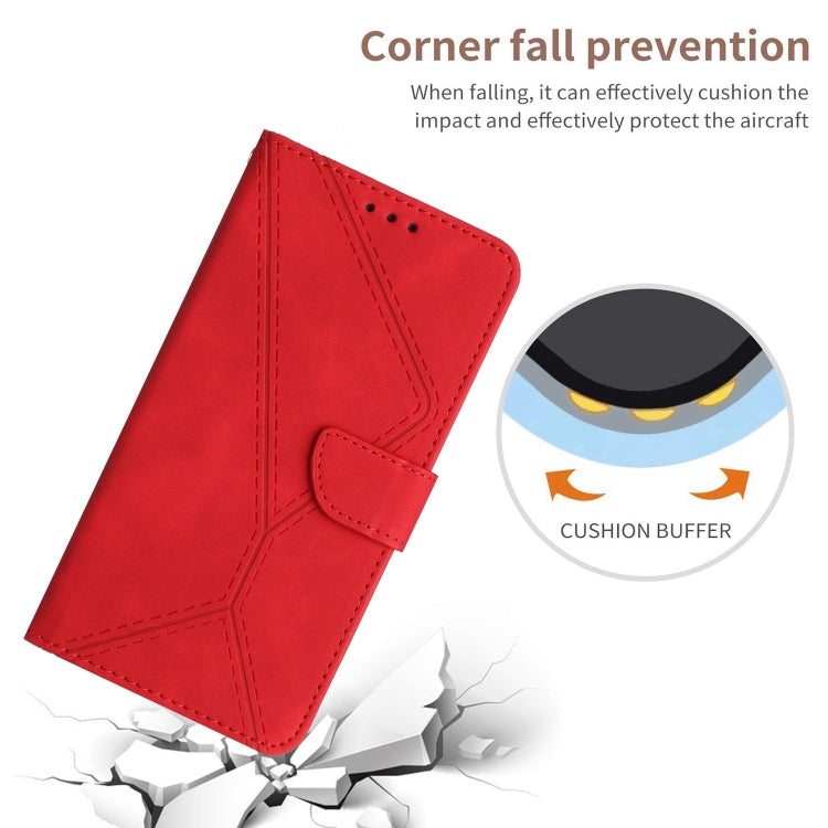 For Honor 80 Stitching Embossed Leather Phone Case(Red) - Honor Cases by PMC Jewellery | Online Shopping South Africa | PMC Jewellery | Buy Now Pay Later Mobicred