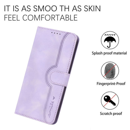 For Xiaomi Redmi K70 Heart Pattern Skin Feel Leather Phone Case(Purple) - K70 Cases by PMC Jewellery | Online Shopping South Africa | PMC Jewellery | Buy Now Pay Later Mobicred