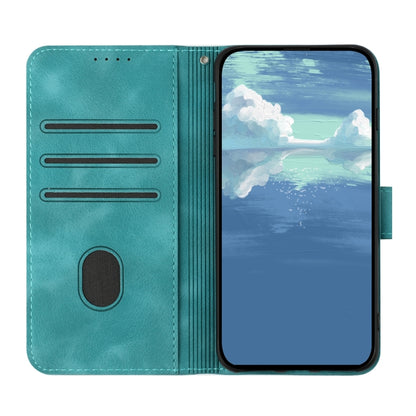 For Google Pixel 9 Line Pattern Skin Feel Leather Phone Case(Light Blue) - Google Cases by PMC Jewellery | Online Shopping South Africa | PMC Jewellery | Buy Now Pay Later Mobicred