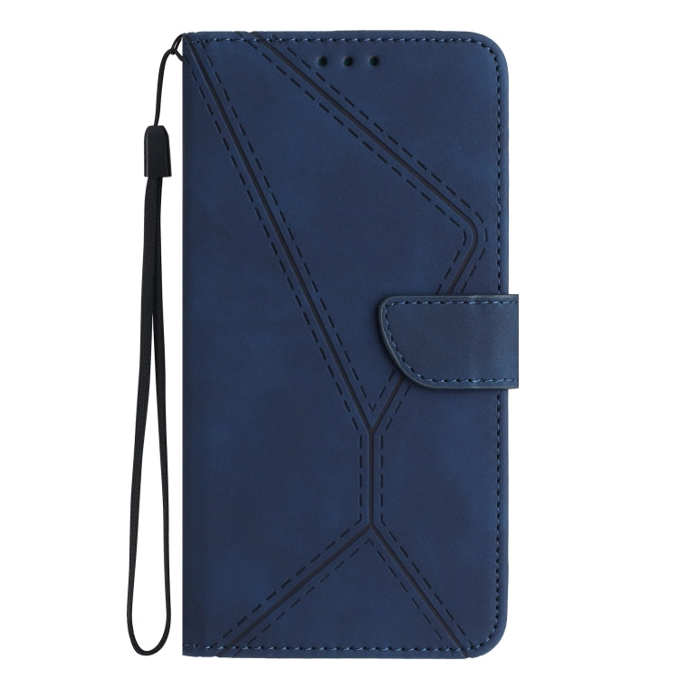 For Xiaomi 13T / 13T Pro Stitching Embossed Leather Phone Case(Blue) - Xiaomi Cases by PMC Jewellery | Online Shopping South Africa | PMC Jewellery