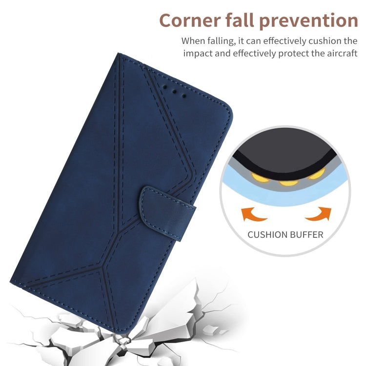 For Motorola Moto E13 4G Stitching Embossed Leather Phone Case(Blue) - free shipping - PMC TechLife - Order now!