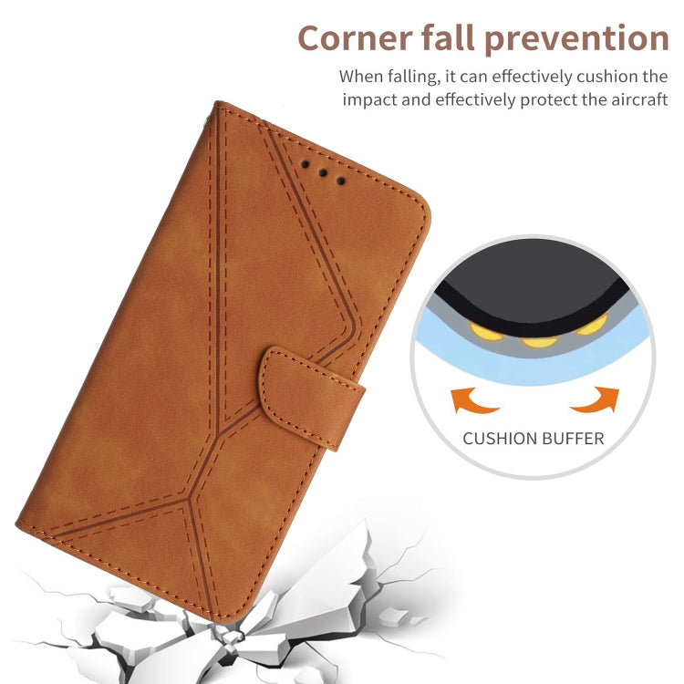 For Motorola Edge 40 Neo Stitching Embossed Leather Phone Case(Brown) - free shipping - PMC TechLife - Order now!